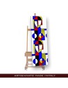 Quadro dipinto a mano astratto - Ispirazione a Mondrian