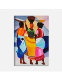 SANTIAGO - An ethnic painting with women.