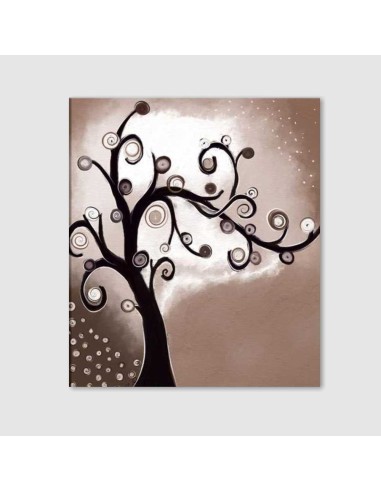 Quadro dipinto a mano con albero - Vadeina