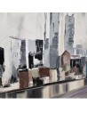 Quadro moderno dipinto a mano - Città