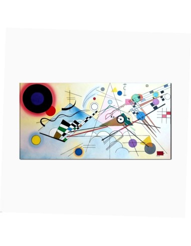 Ispirazione a Kandinsky quadro astratto dipinto a mano