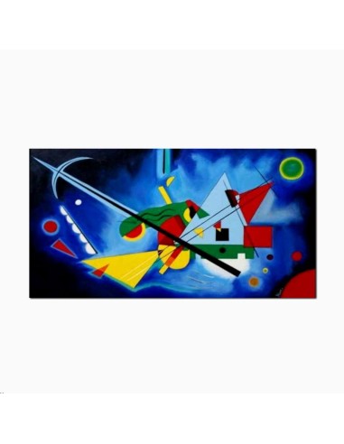 Quadro Astratto: DIPINTO BLU di Wassily Kandinsky - Movimento e Armonia dei Colori"