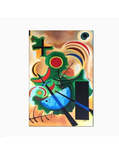 Cuadros abstractos Kandinsky pintado a mano 100 % Made in Italy