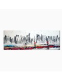 Modern painting Skyline city - Panoramica New York