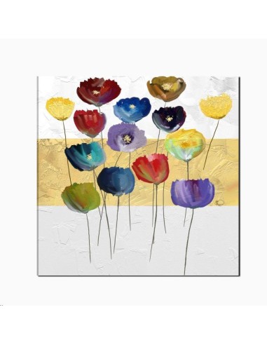 Cuadro pintado a  mano  -  fiori e colori