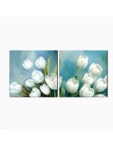 Quadro con fiori - Tulipani Bianchi