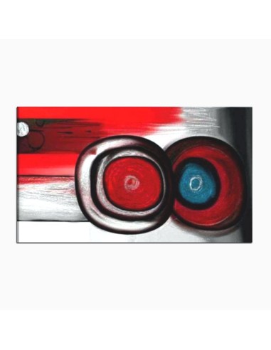 Quadri astratti moderni dipinti a mano colore rosso nero